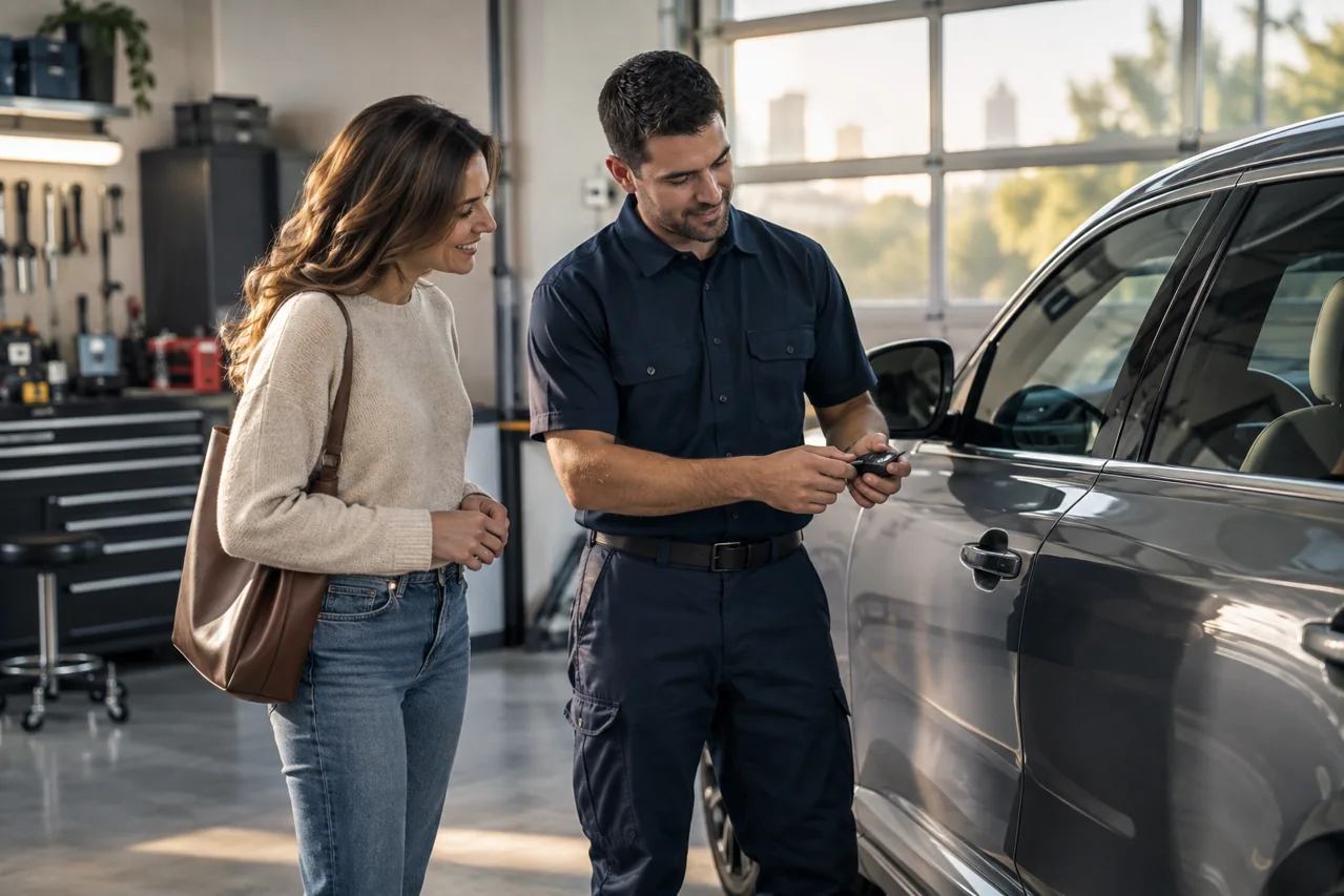 Car key fob and programming tablet, Houston Car Key Locksmith